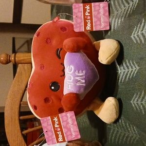set of 2 yummylicious valentine mini pillows. NEW